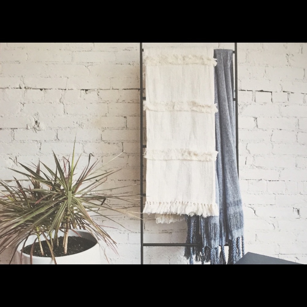 Uncommon James 100% Handmade Cotton Fringe Throw